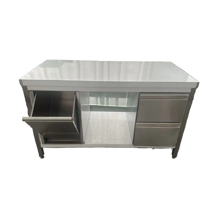 KRD Commercial Waste Bin Soft Close 560x400x555mm Stainless Steel MER46