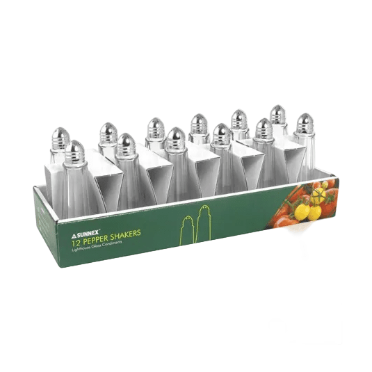 Lighthouse Pepper Shakers 130ml/4.5oz Pack of 12