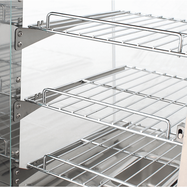 KRD Commercial Heated showcase food warmer 900mm Width Countertop KR703
