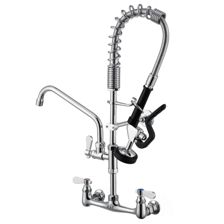 KRD Pre Rinse Spray Unit Deck mounted Double inlet Height 600mm Stainless steel MNPR5100C-AO