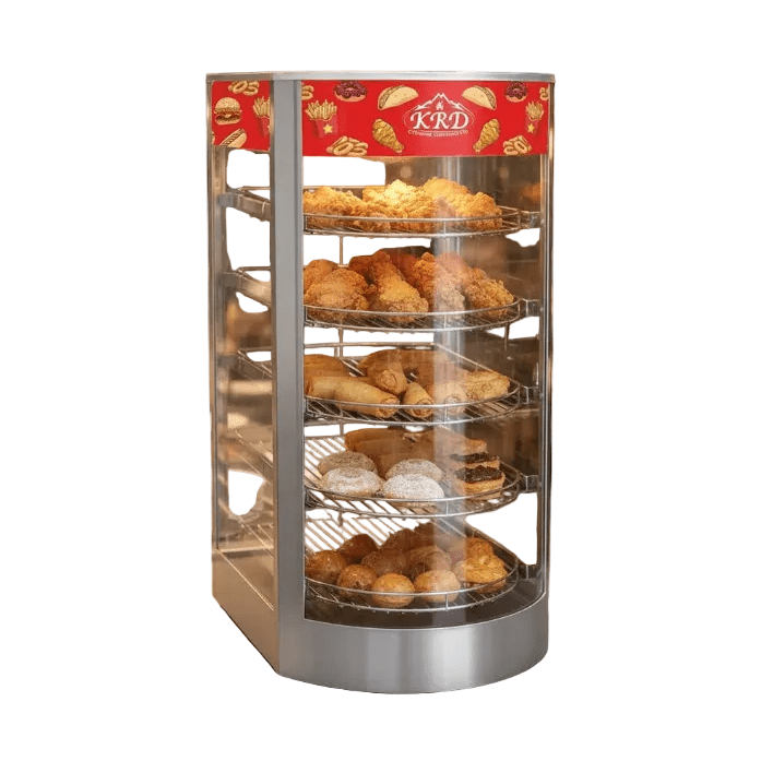 KRD Commercial Egg Tart & Hot Food Warming Showcase 0.8kW KR-1P-T
