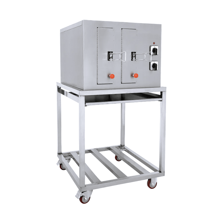 KRD Commercial Electric Twin Tank Fish Grill 6kW 220V Stainless Steel CG2E