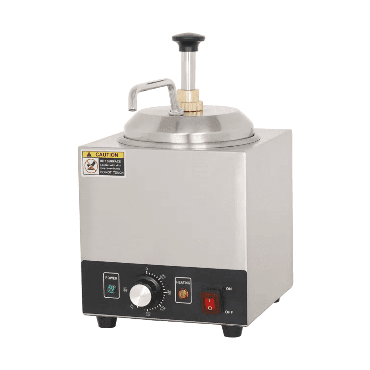 KRD Commercial Heated Nacho Cheese Dispenser with Pump Stainless Steel KG1Z
