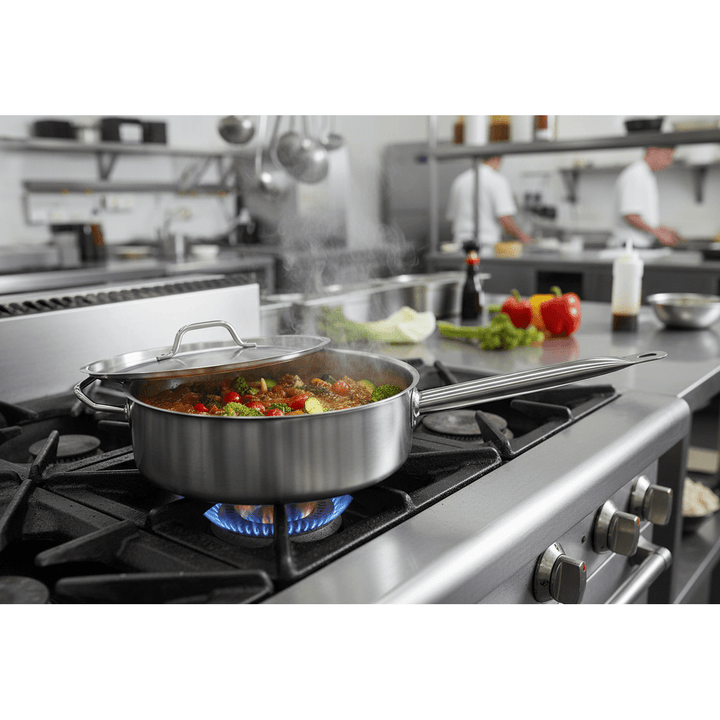 KRD Professional Stainless Steel 5.8L Saucepan 280 x95mm YD-28095D