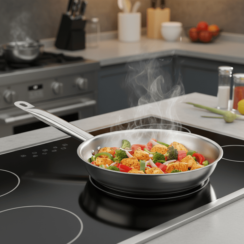 KRD Professional Frying Pan Stainless steel 320 x50mm YD-32055P