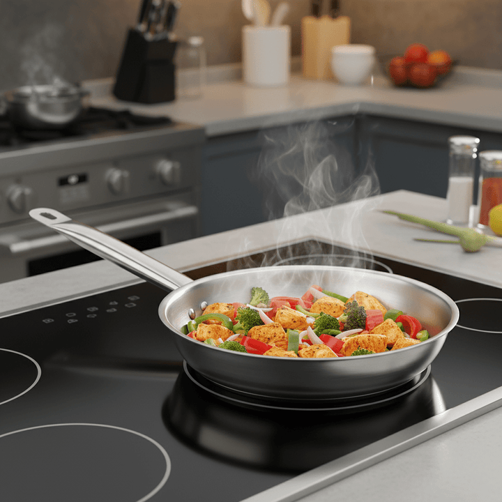 KRD Professional Frying Pan Stainless steel 320 x50mm YD-32055P