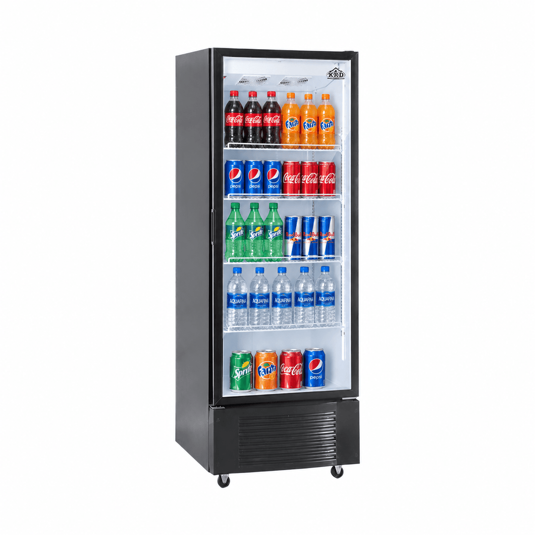 KRD Commercial Bottle Cooler 310L Glass Door 250W KR4-339LW