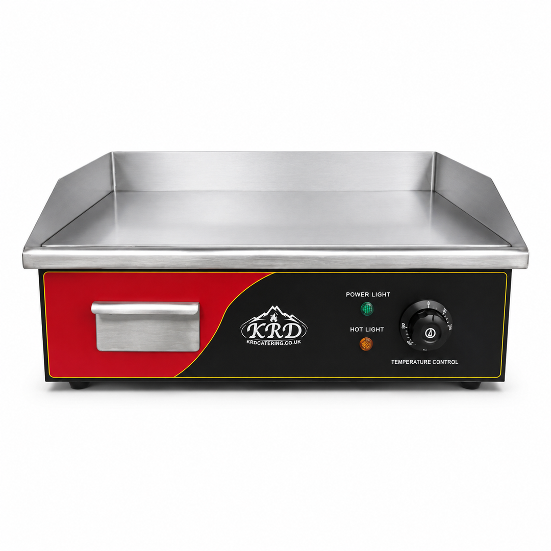 KRD Commercial Electric Chrome Griddle 365mm Countertop KEG-810C