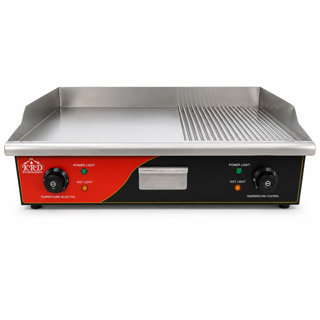 KRD Commercial Electric Chrome Griddle 365mm KEG-822C