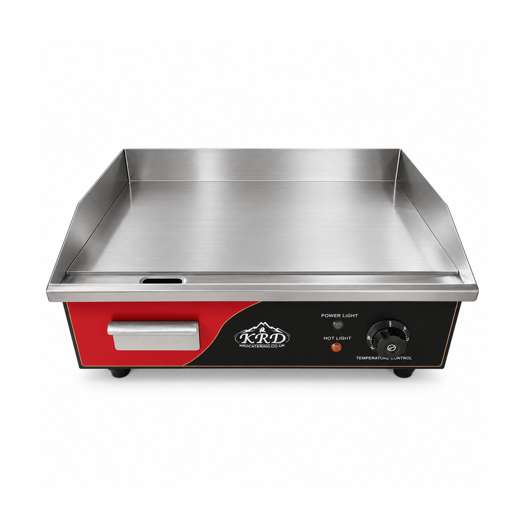 KRD Electric Flat Griddle 551mm Smooth Plate 3kW Chrome KEG-818C