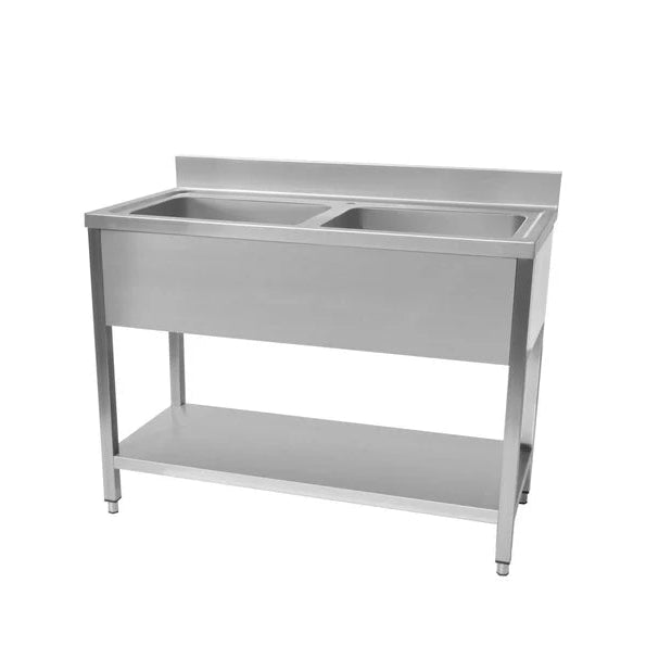 KRD Commercial Sink Stainless steel 2 Bowl 1200mm