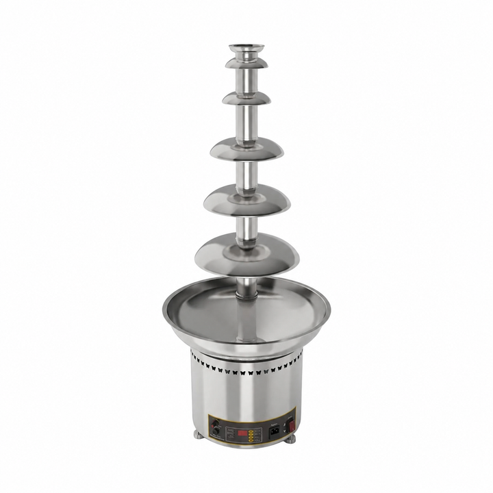 KRD Commercial Waterfall 6 Tier Chocolate Fondue Fountain KCF-6