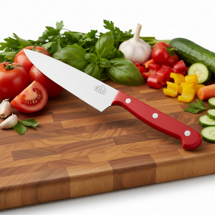 KRD 8" Coloured Chef Knife 2.5mm Thickness 32001