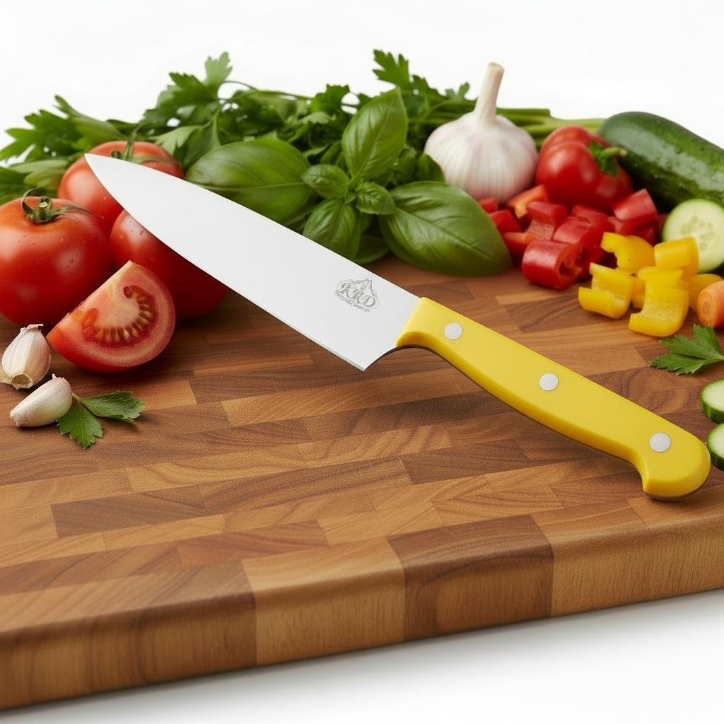 KRD 8" Coloured Chef Knife 2.5mm Thickness 32001