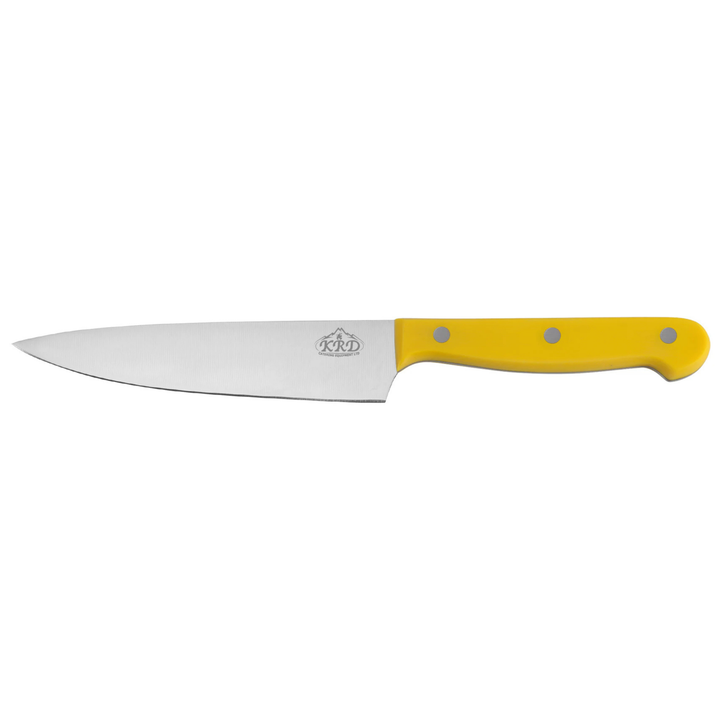 KRD 8" Coloured Chef Knife 2.5mm Thickness 32001, stainless steel blade, perfect for commercial kitchen use.