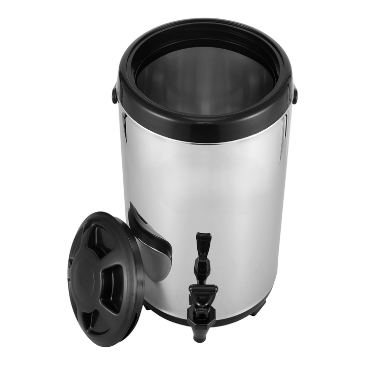 KRD Insulated Beverage Dispenser Hot and Cold Drink Server Stainless Steel 6 Litres, commercial catering equipment with spigot.