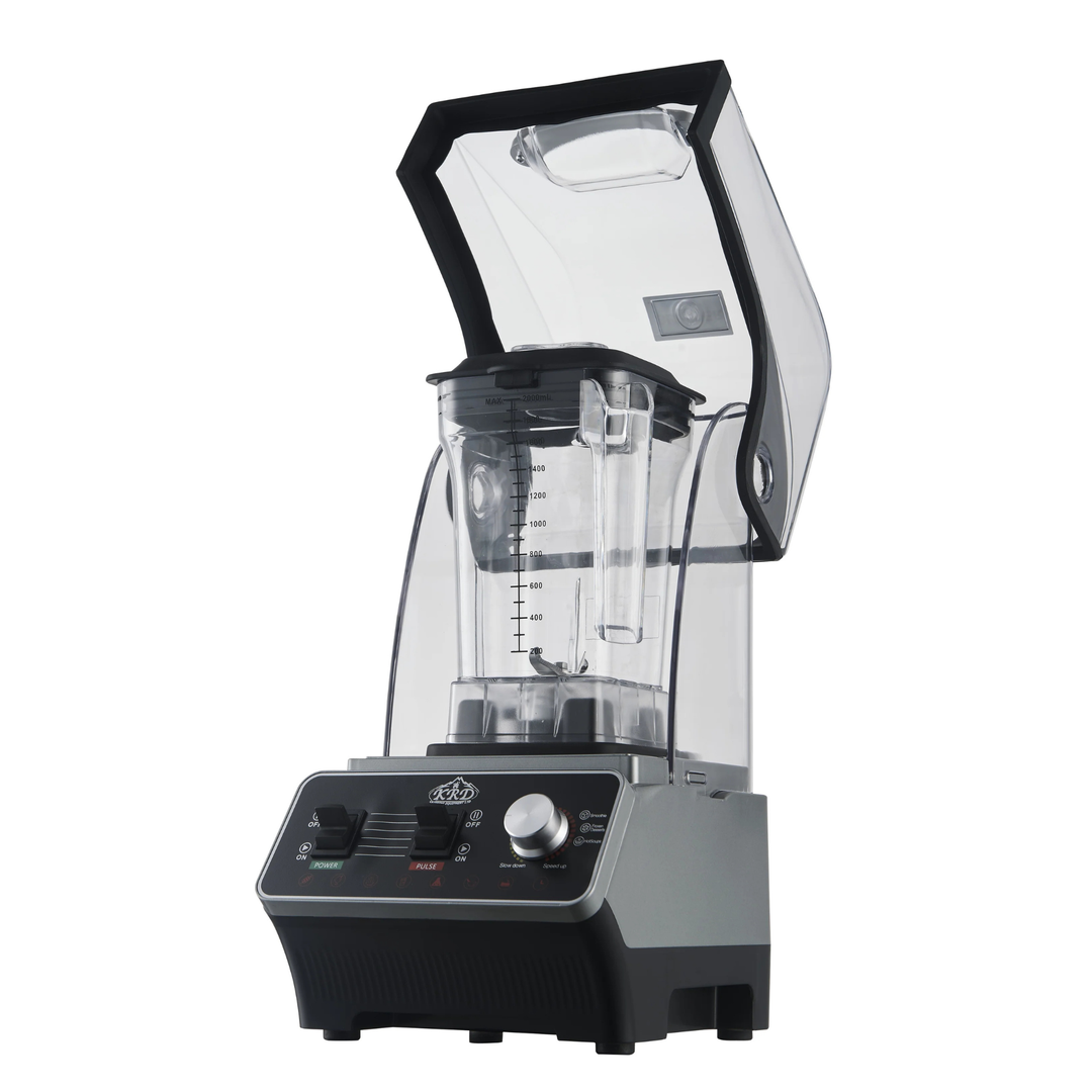 KRD Professional Blender  1800-2000W Manual Control KCM-821, stainless steel design, versatile for commercial kitchen equipment.