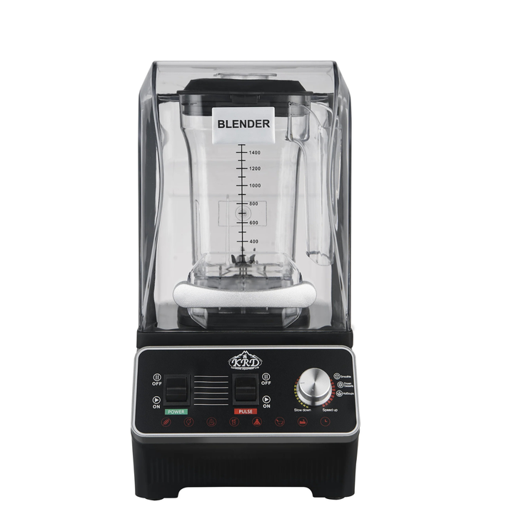 KRD Professional Blender 1800-2000W Manual Control KCM-821 with stainless steel base for commercial kitchen use.