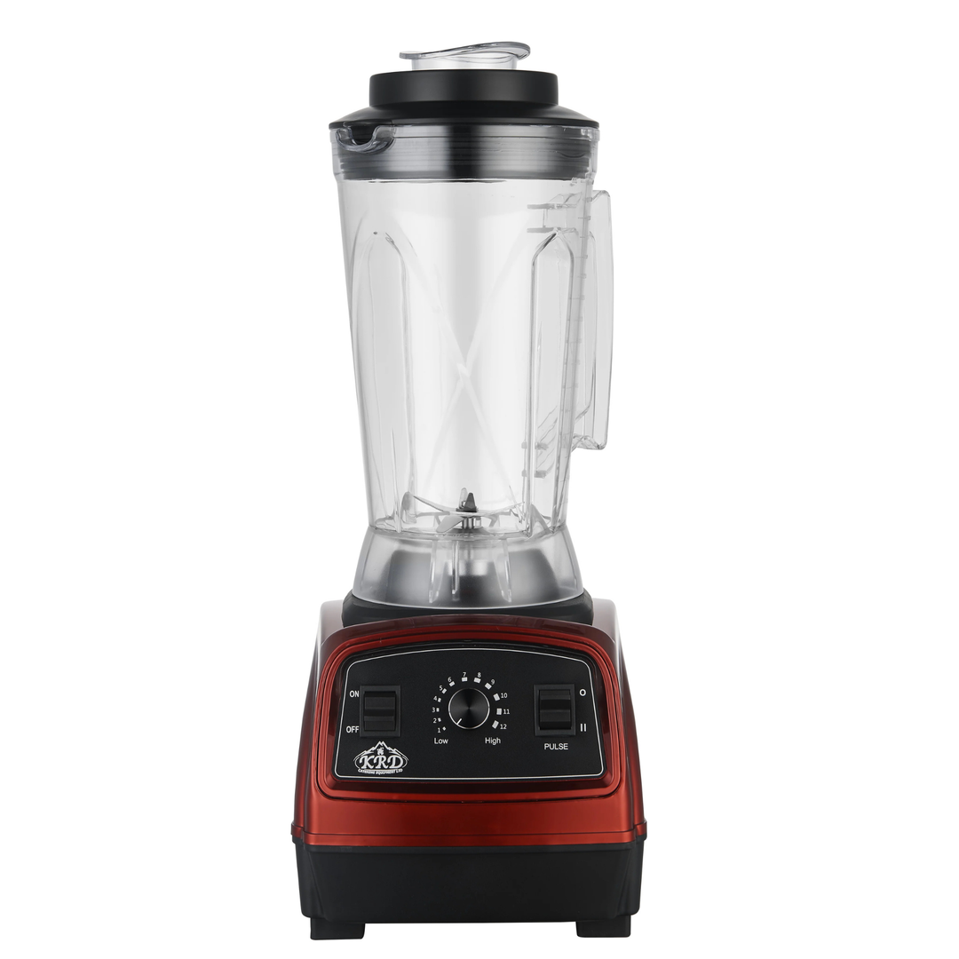 KRD Professional Blender 4 Litres 1800-2200W Manual Control KCM-811 with a red base and clear blending jar