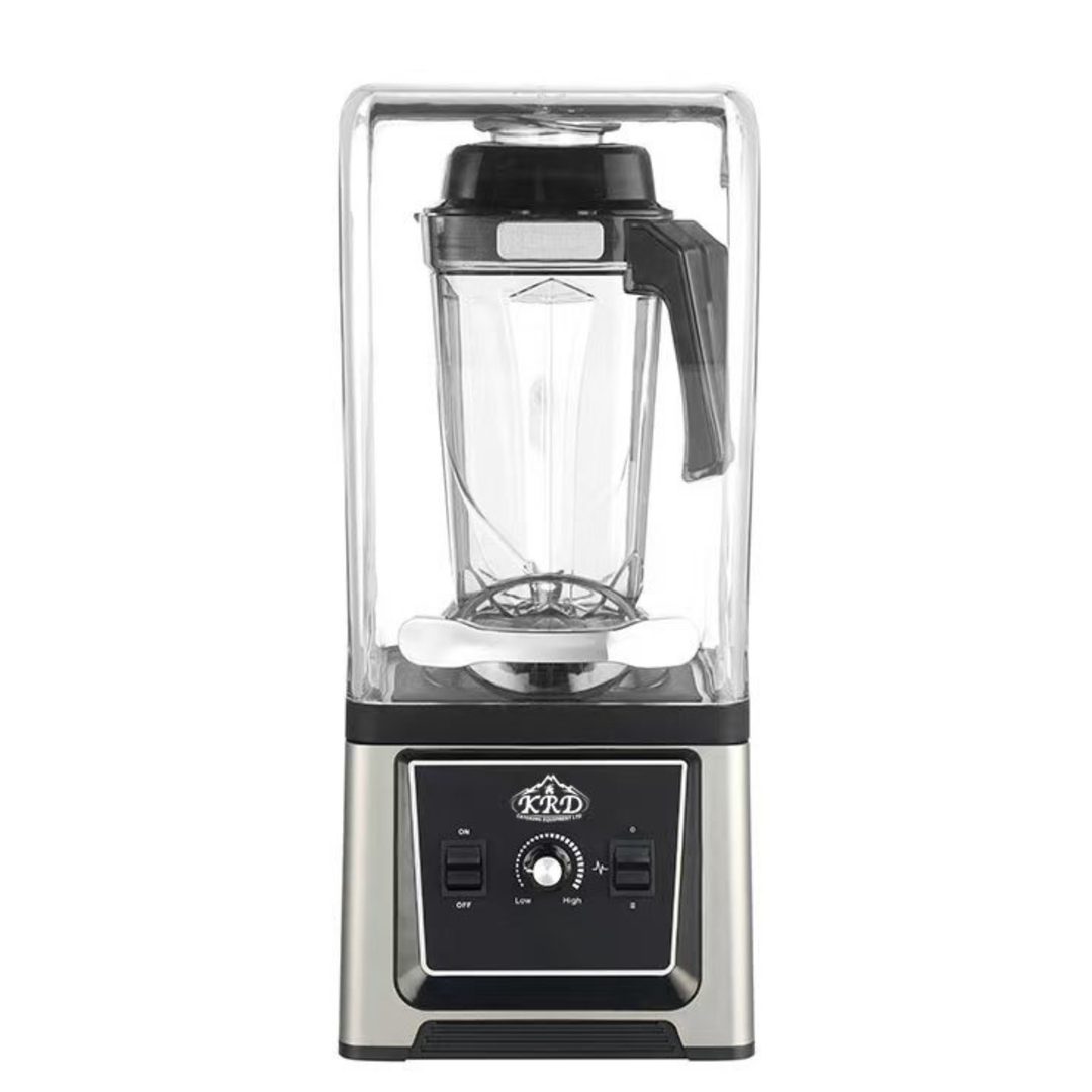 KRD Professional Blender with Sound enclosure 4.5 litre 2200W, features quiet operation, perfect for commercial kitchen equipment.