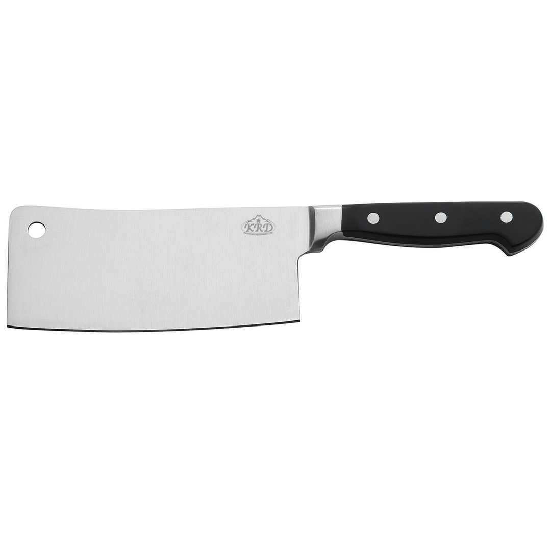 KRD 7" Cleaver Knife Butcher 3.0mm Thickness 50253 with stainless steel blade for precise kitchen tasks and versatile use.