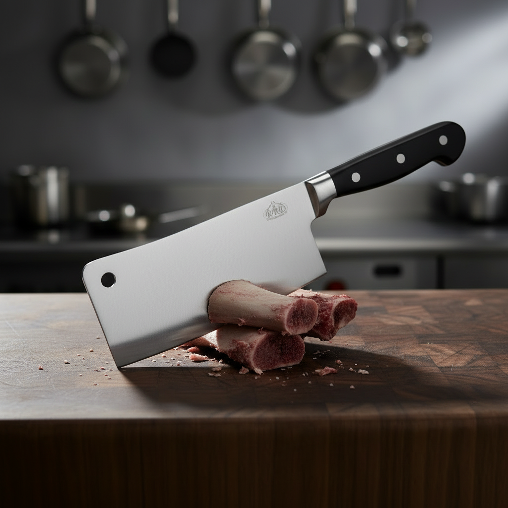 KRD 7" Cleaver Knife Butcher 2.5mm Thickness 50255