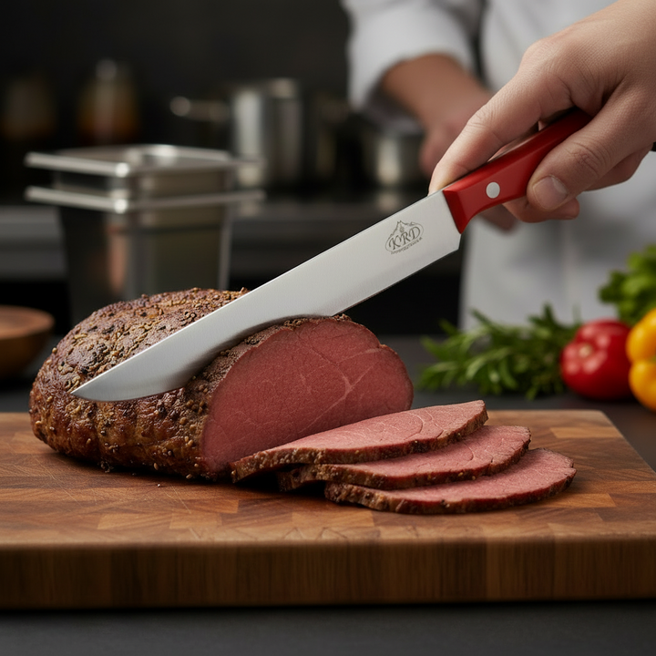 KRD 8" Slicer Knife Colour Coded 2.5mm Thickness 32002