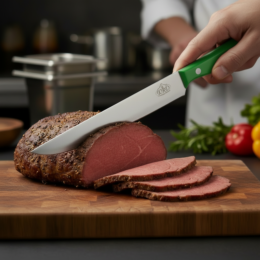 KRD 8" Slicer Knife Colour Coded 2.5mm Thickness 32002