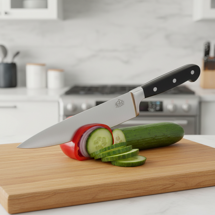 KRD 8" Chef Knife Black 2.5mm Thickness 50201