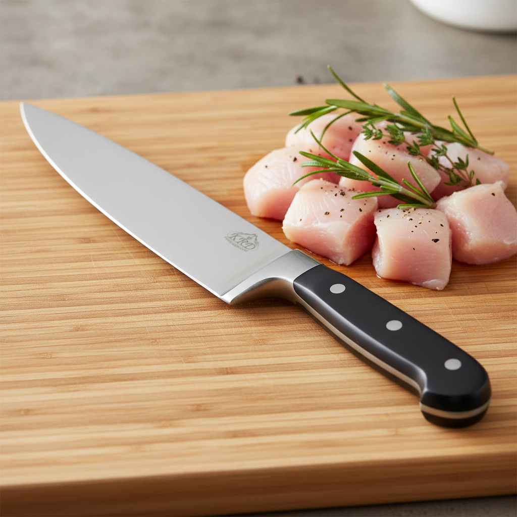 KRD 8" Chef Knife Black 2.5mm Thickness 50201
