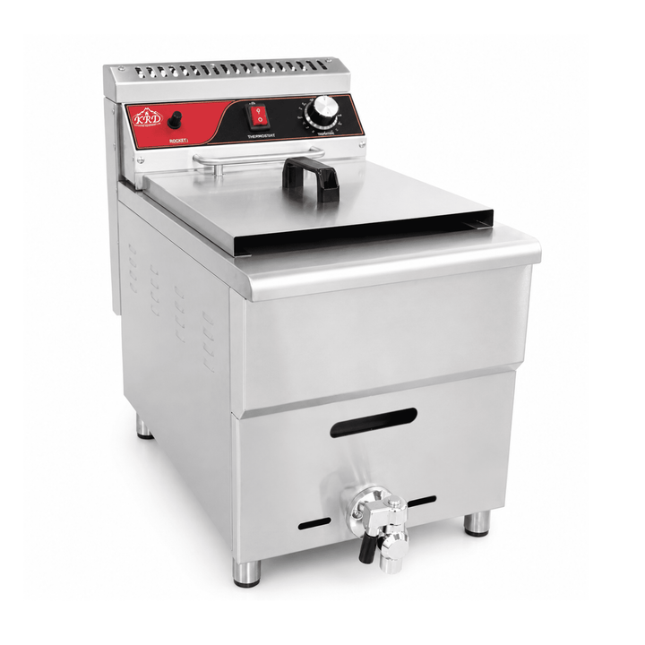 KRD LPG Gas Deep Fryer Single Tank 14L Countertop GF-181