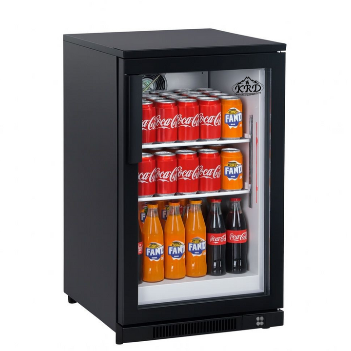 KRD Back Bar Cooler Single Hinged Door Drinks Cooler 210w