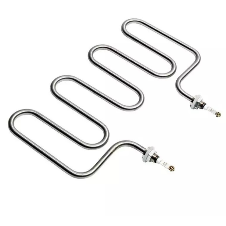 Bain Marie Heating Element CG6V designed for commercial catering equipment, stainless steel, 180mm tube length, M12 thread.