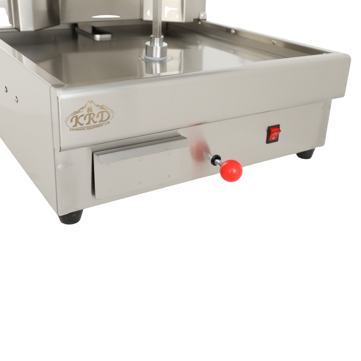 KRD Professional Gyros/Kebab grill Gas Movable body 3 Burners stainless steel countertop with user-friendly design and controls