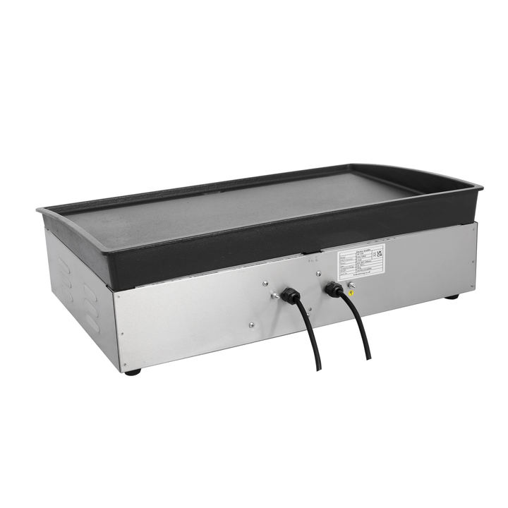 KRD Commercial Griddle Smooth 640x400mm Enamelled plate 3.6kW Electric KEG-830, durable commercial kitchen equipment for effective cooking.