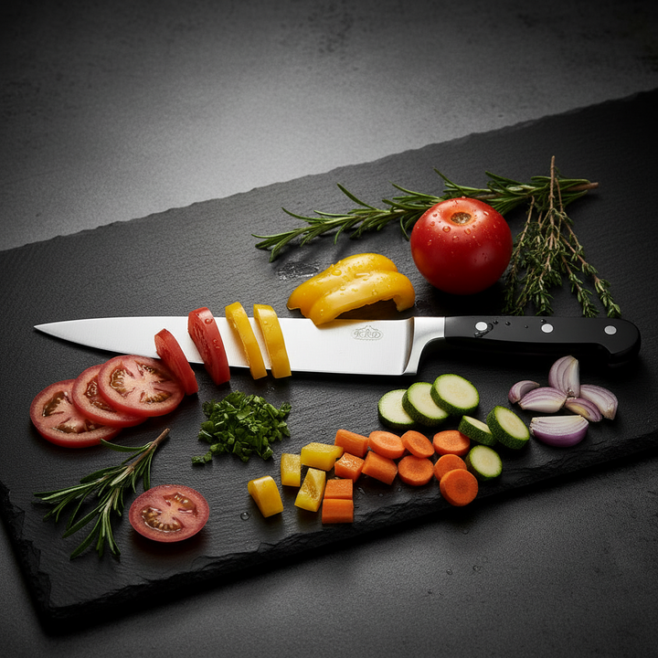 KRD 10" Chef Knife Black 2.5mm Thickness 50209