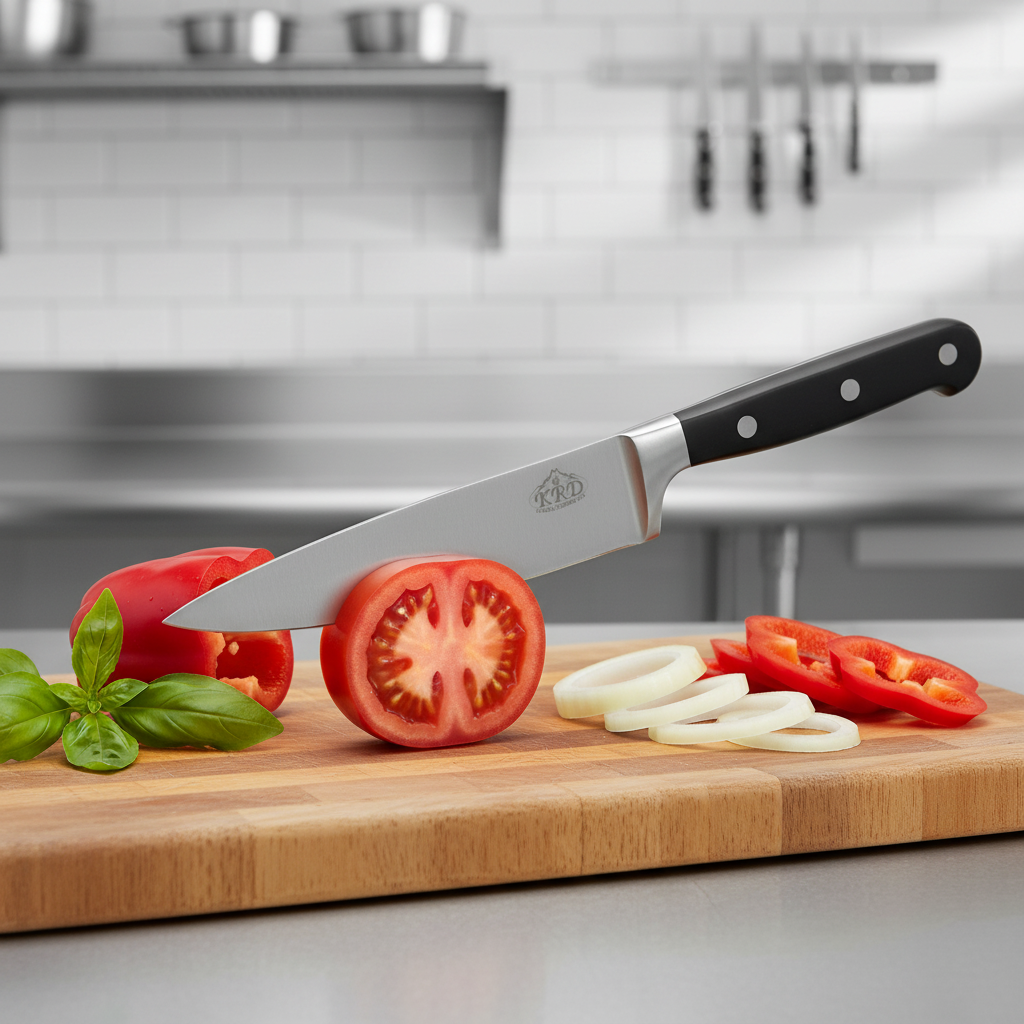 KRD 6" Chef Knife Black 2.5mm Thickness 50244