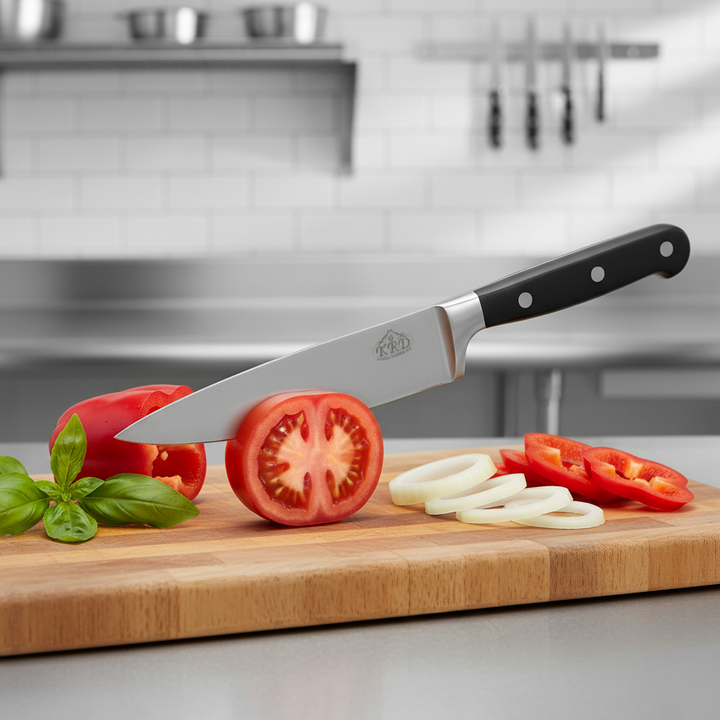 KRD 6" Chef Knife Black 2.5mm Thickness 50244