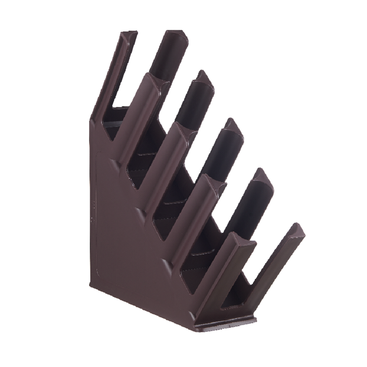 Tilted Coffee Cup Holder Rack 4-Slots Polypropylene Coloured, durable and easy to clean, ideal for commercial catering equipment.