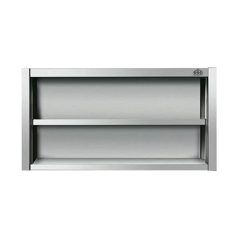 KRD Wall cabinet Open Stainless steel Width 800mm Depth 400mm THWOR84