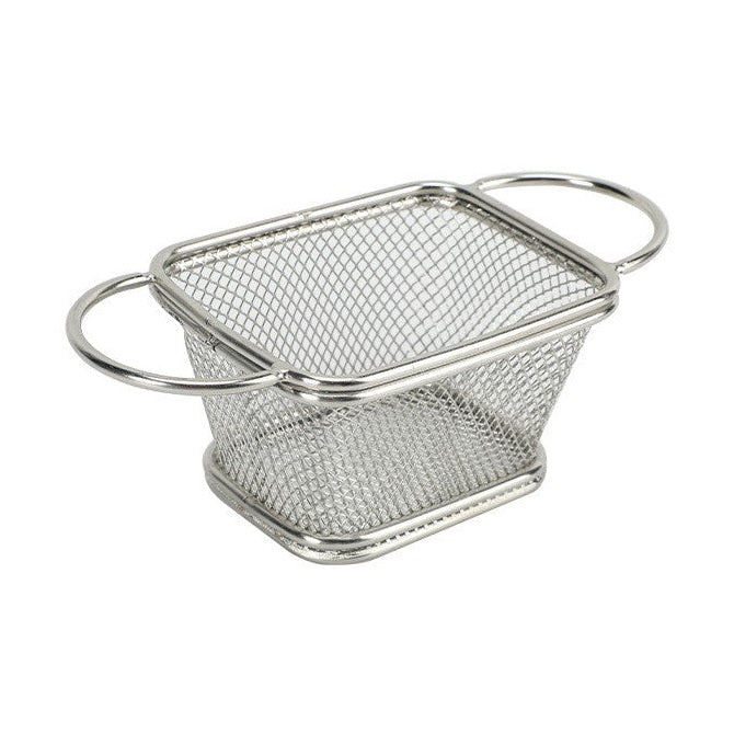 KRD Commercial Square Serving Basket with Handle WT-PK2904