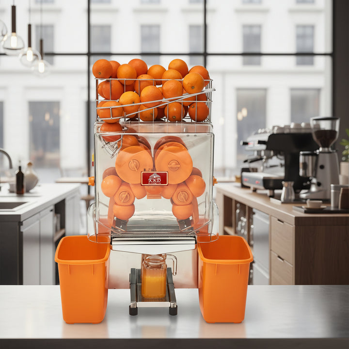 KRD Professional Standing Self Service Automatic Citrus Juicer Machine XC-2000E-2