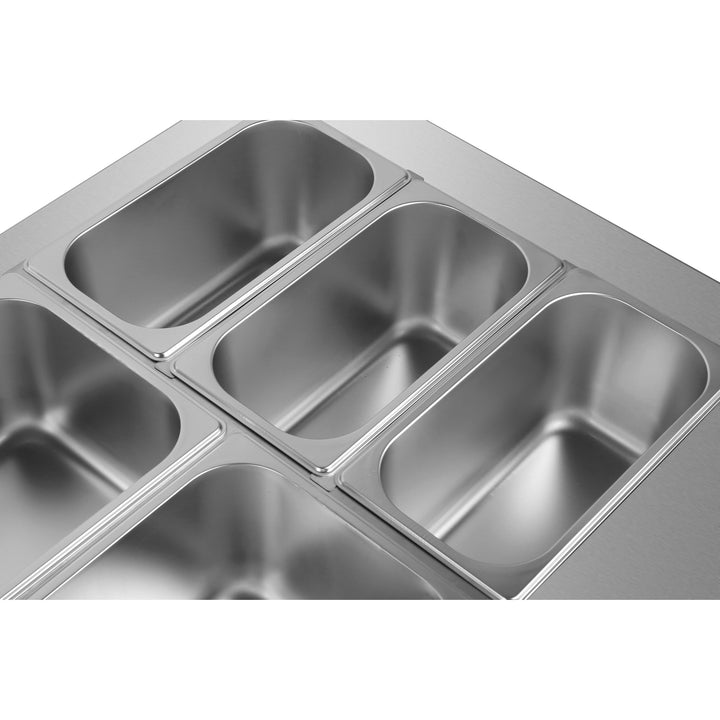 KRD Mobile Bain Marie Hot Cupboard 1215mm GN Pan Top YH3W1