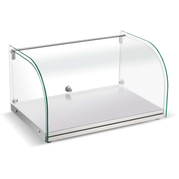 KRD Neutral Display Case Curved Glass 555x380x303mm 25 Litres XCZ25L