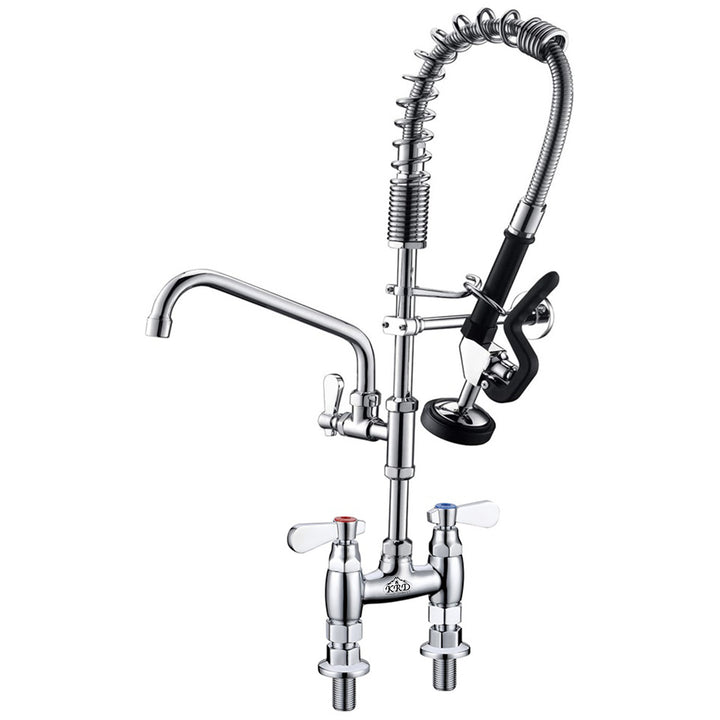 KRD Pre Rinse Spray Unit Deck mounted Double inlet Height 500mm Stainless steel MNPR2005C-AO