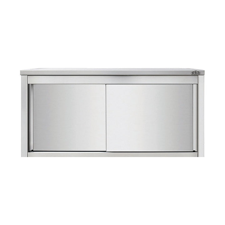 KRD Wall-mounted stainless steel sliding-door cabinet 1400 x 400mm Stainless Steel THWSR144