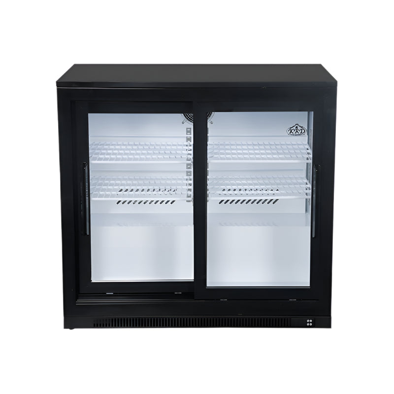 double door back bar cooler