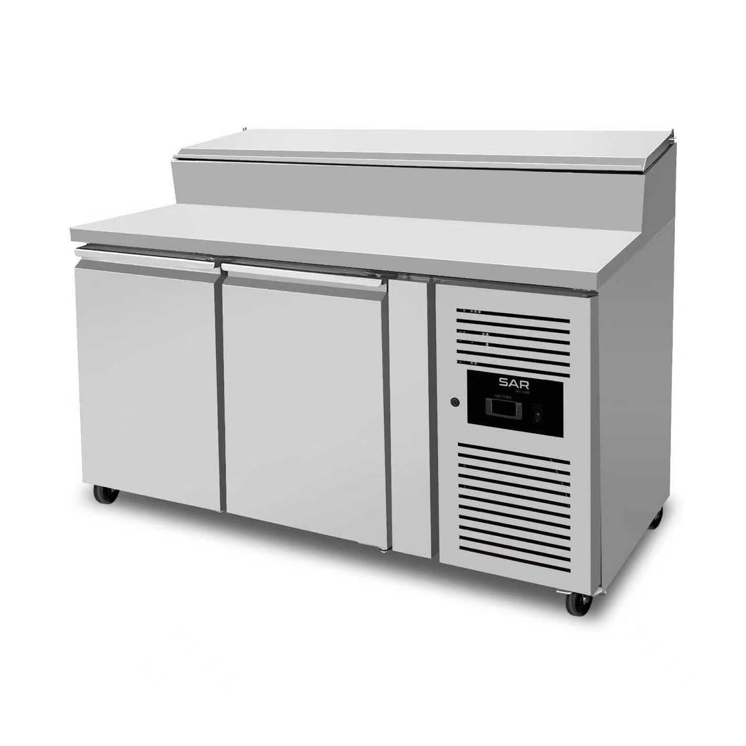 KRD Commercial 2 Door Refrigerated Prep Counter THSH2000/700