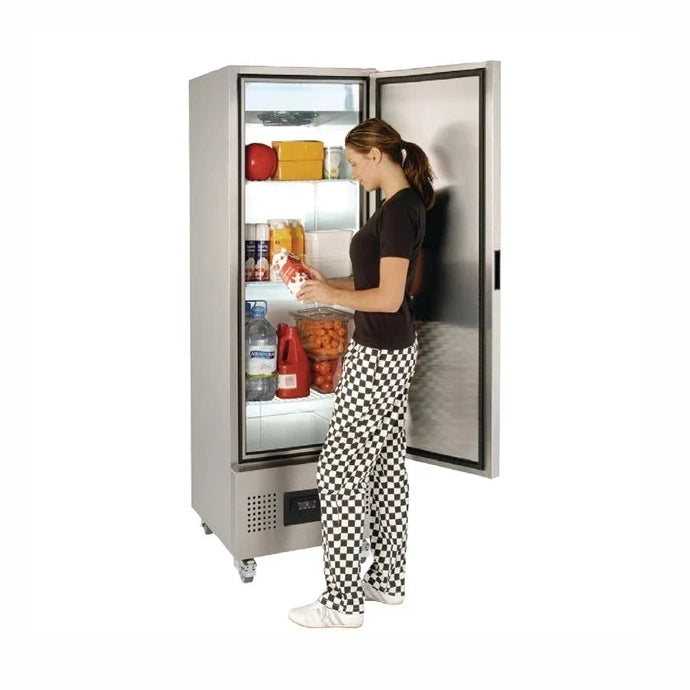 Foster Single Door Slimline Fridge Stainless Steel 400Ltr FSL 400 H