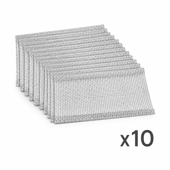 10x KRD Stainless Steel Burner Mesh for Doner Kebab Shawarma Grills